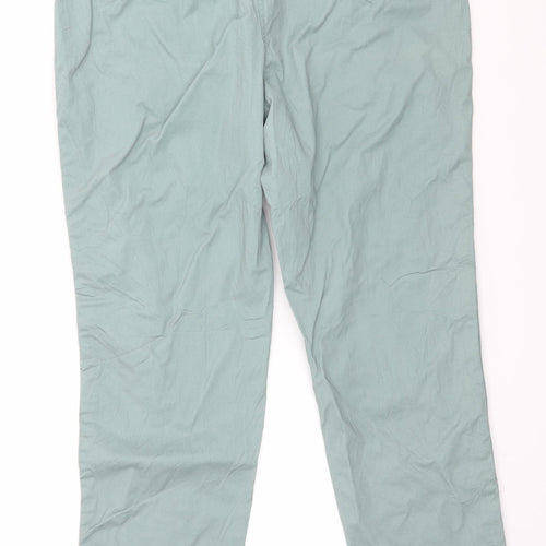 Papaya Womens Blue   Trousers  Size 14 L28 in