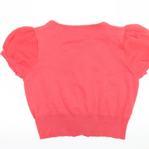 George Womens Pink  Knit Cardigan Jumper Size 16