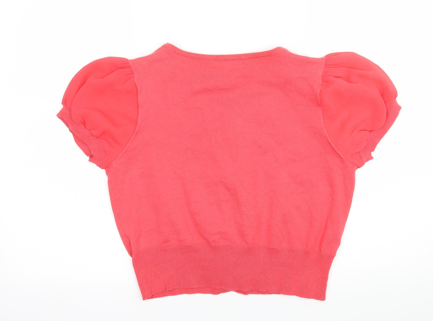 George Womens Pink  Knit Cardigan Jumper Size 16