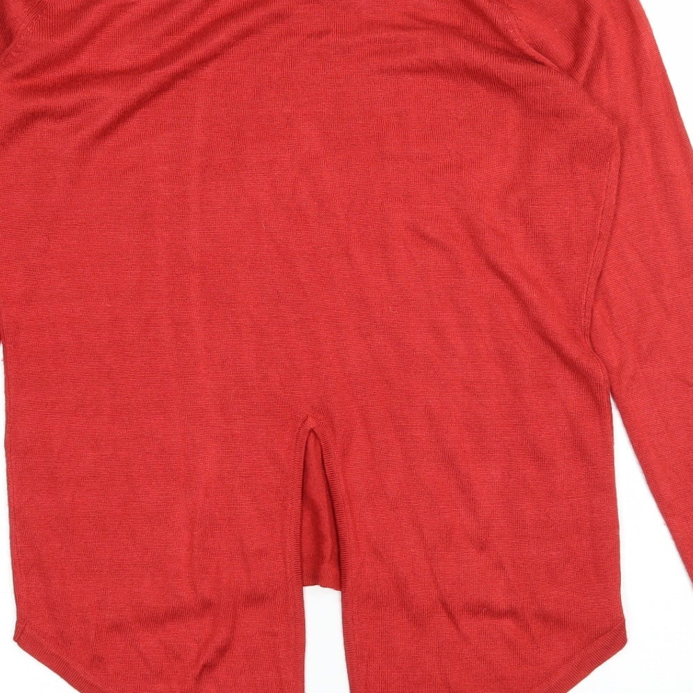 Very Womens Red  Knit Pullover Jumper Size 12