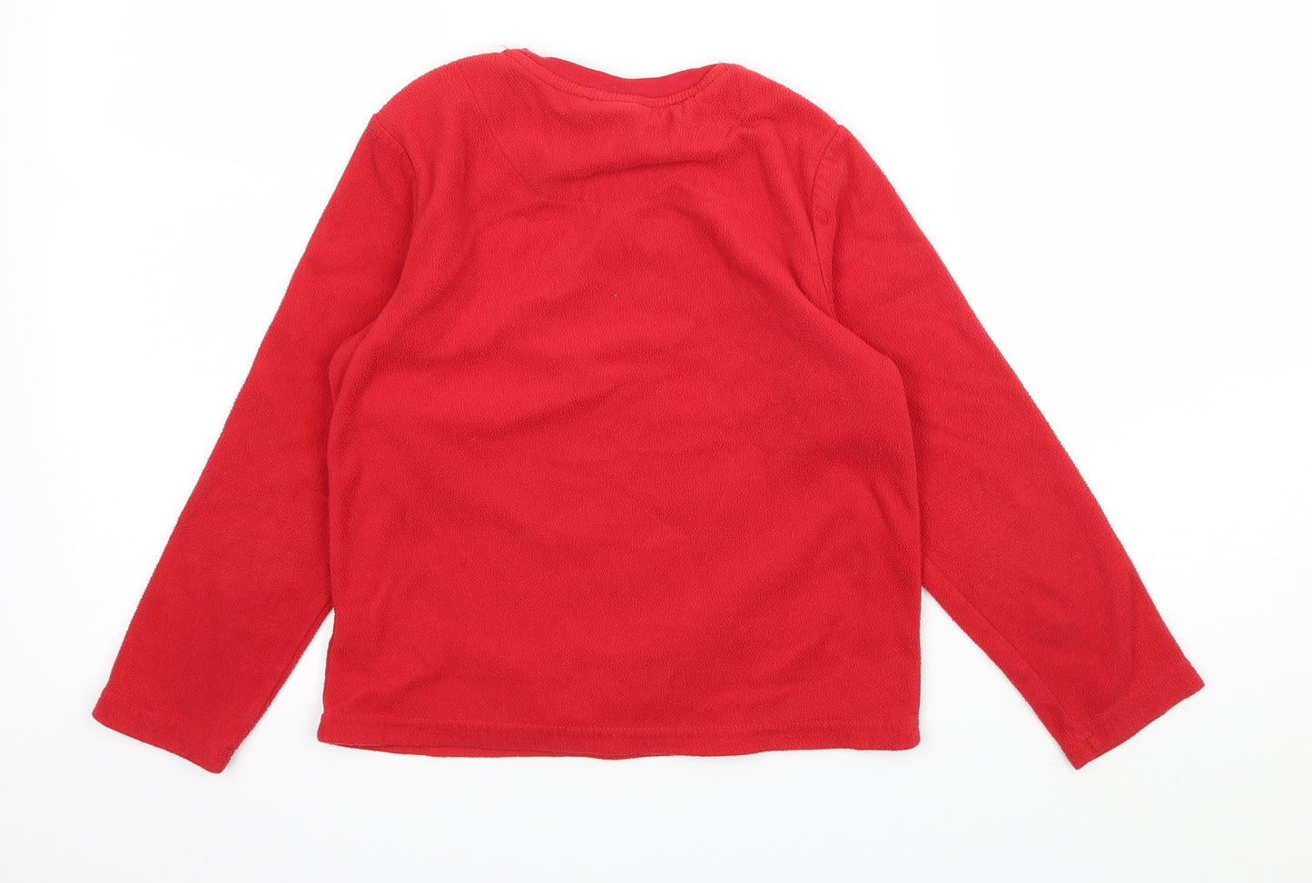 Primark Boys Red Solid Fleece  Pyjama Top Size 8-9 Years  - Iron Man