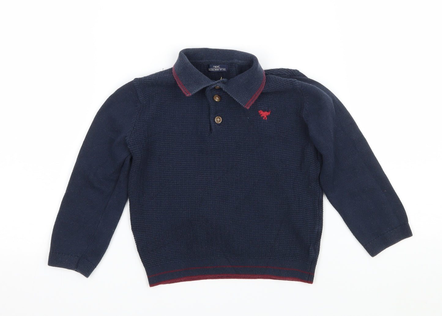 NEXT Boys Blue  Knit Pullover Jumper Size 2-3 Years