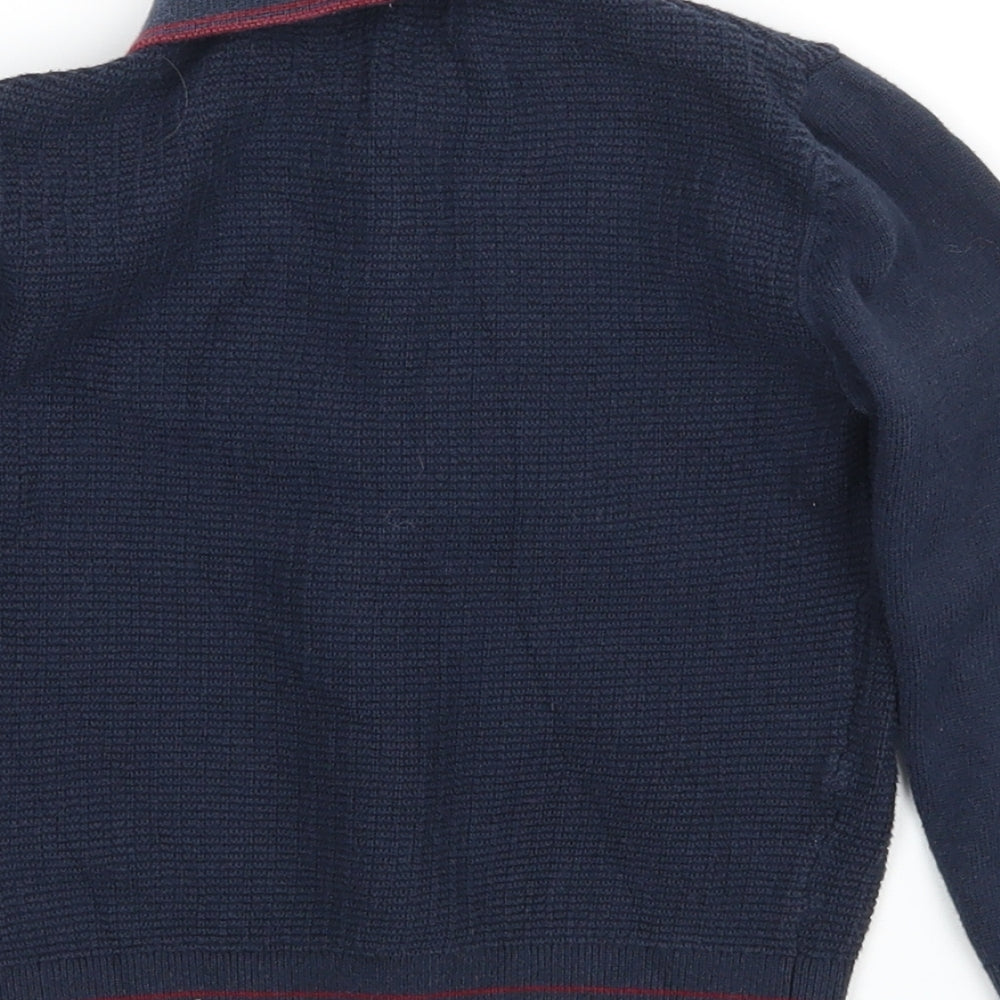 NEXT Boys Blue  Knit Pullover Jumper Size 2-3 Years