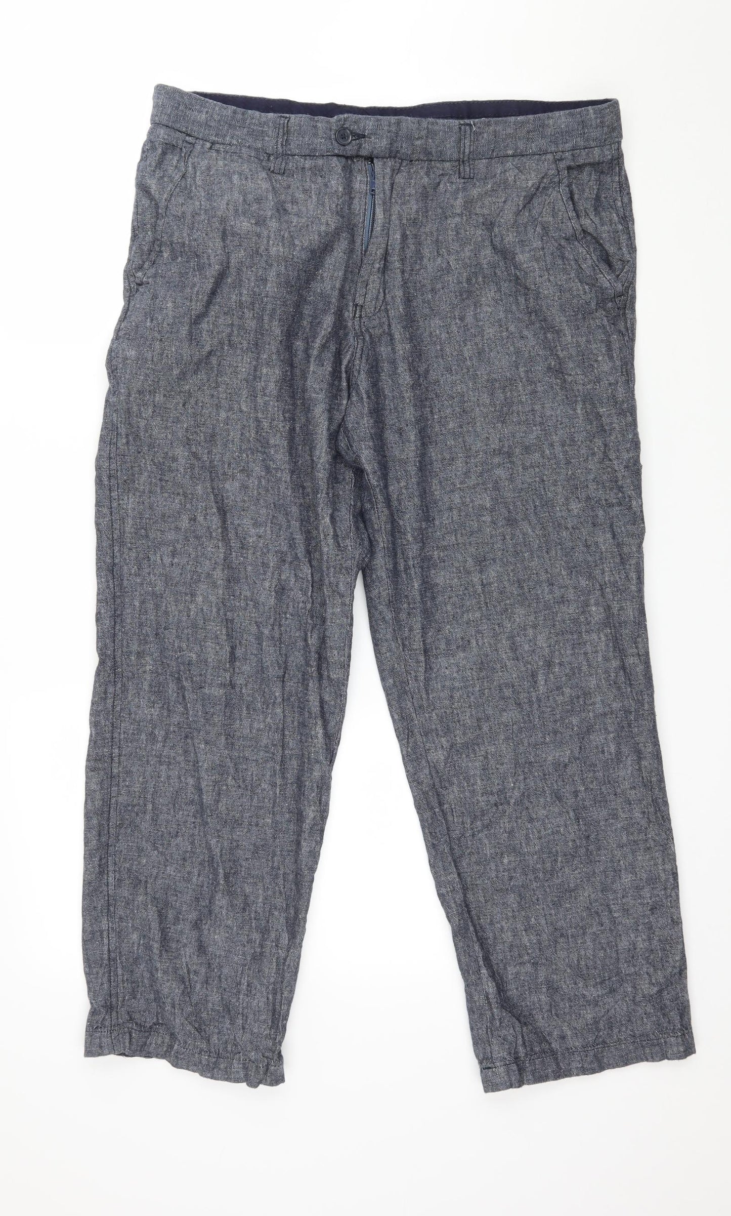 Samuel Windsor Mens Blue   Trousers  Size 36 in L27 in