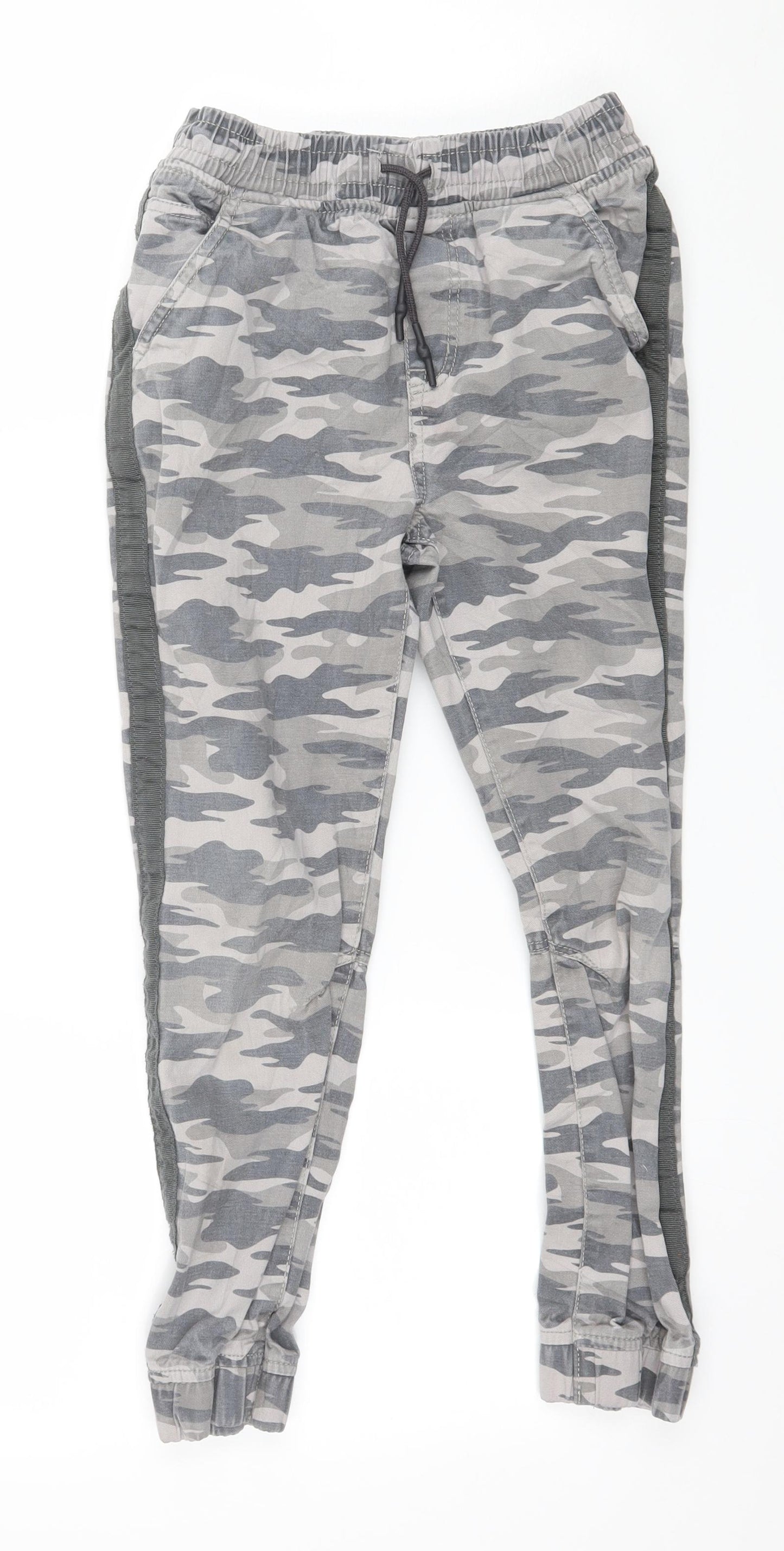 TU Boys Grey Camouflage Denim Jogger Trousers Size 9 Years