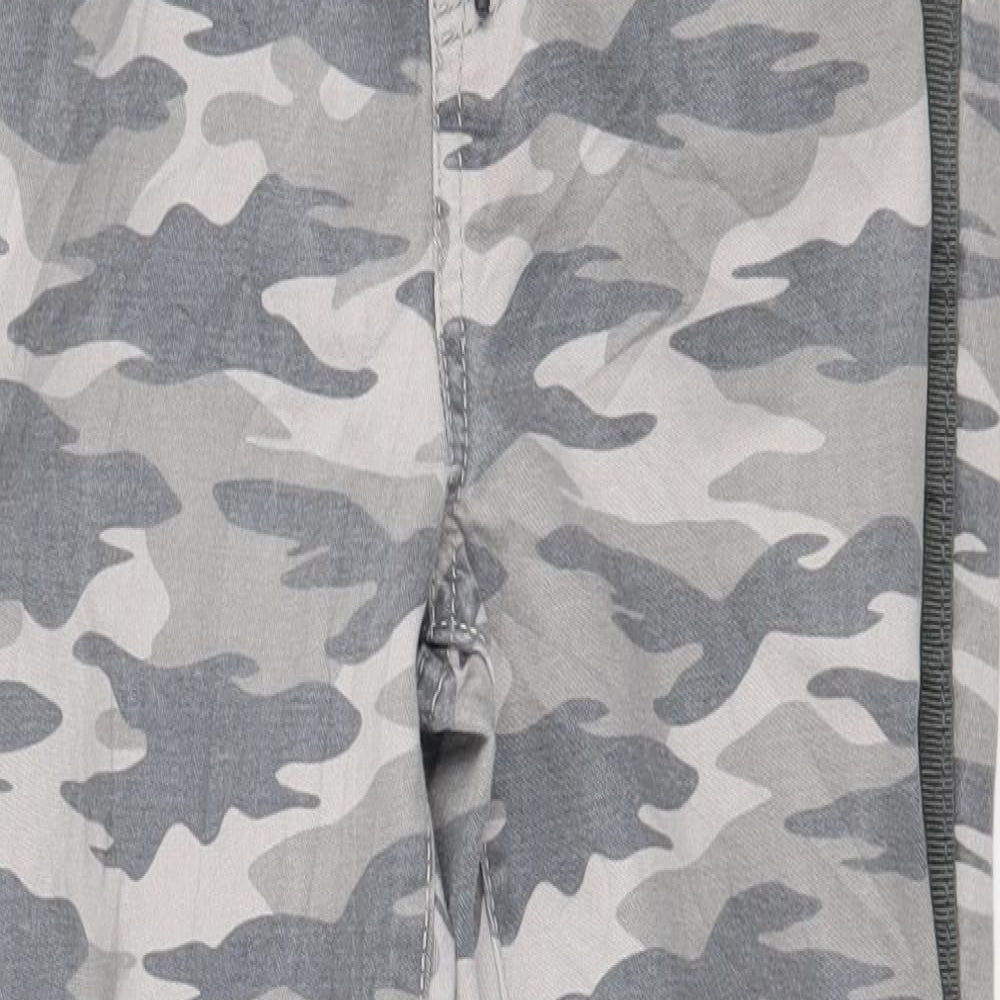 TU Boys Grey Camouflage Denim Jogger Trousers Size 9 Years