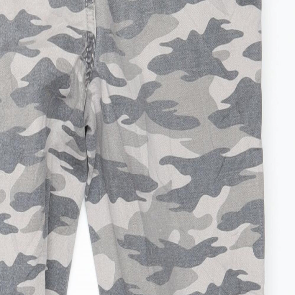 TU Boys Grey Camouflage Denim Jogger Trousers Size 9 Years