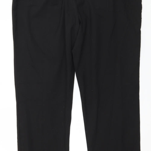 Preworn Womens Black   Trousers  Size 14 L28 in