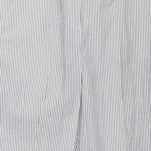 Per Una Womens White Striped  Trousers  Size 16 L28 in