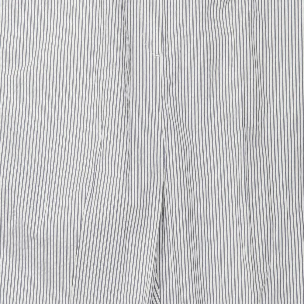 Per Una Womens White Striped  Trousers  Size 16 L28 in