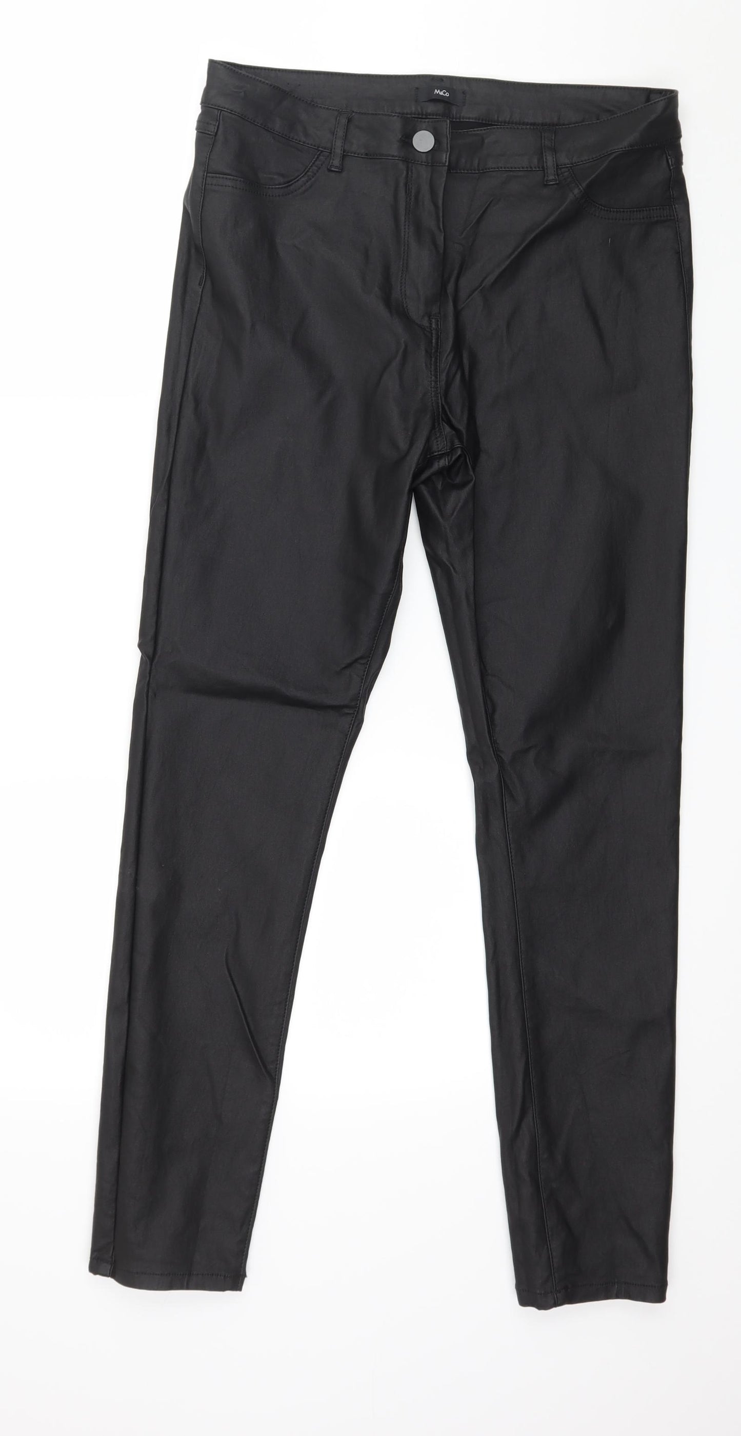 M&Co Womens Black   Trousers  Size 14 L29 in