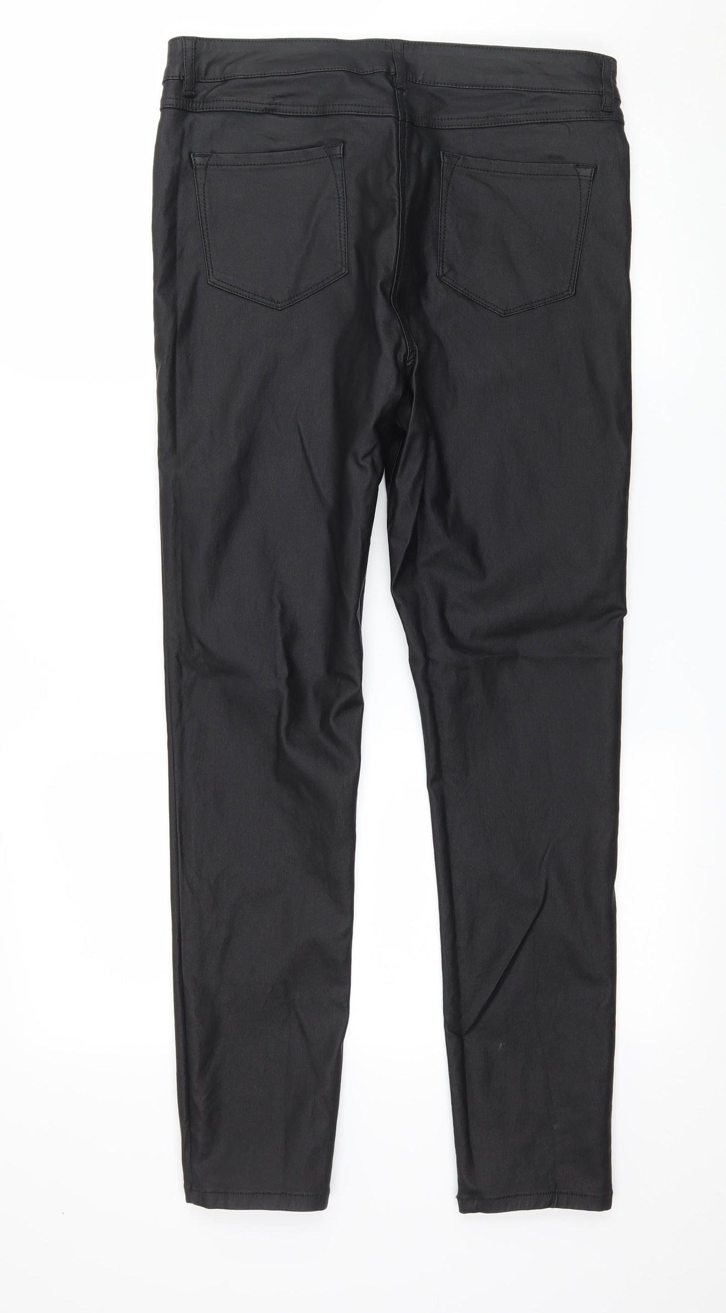 M&Co Womens Black   Trousers  Size 14 L29 in