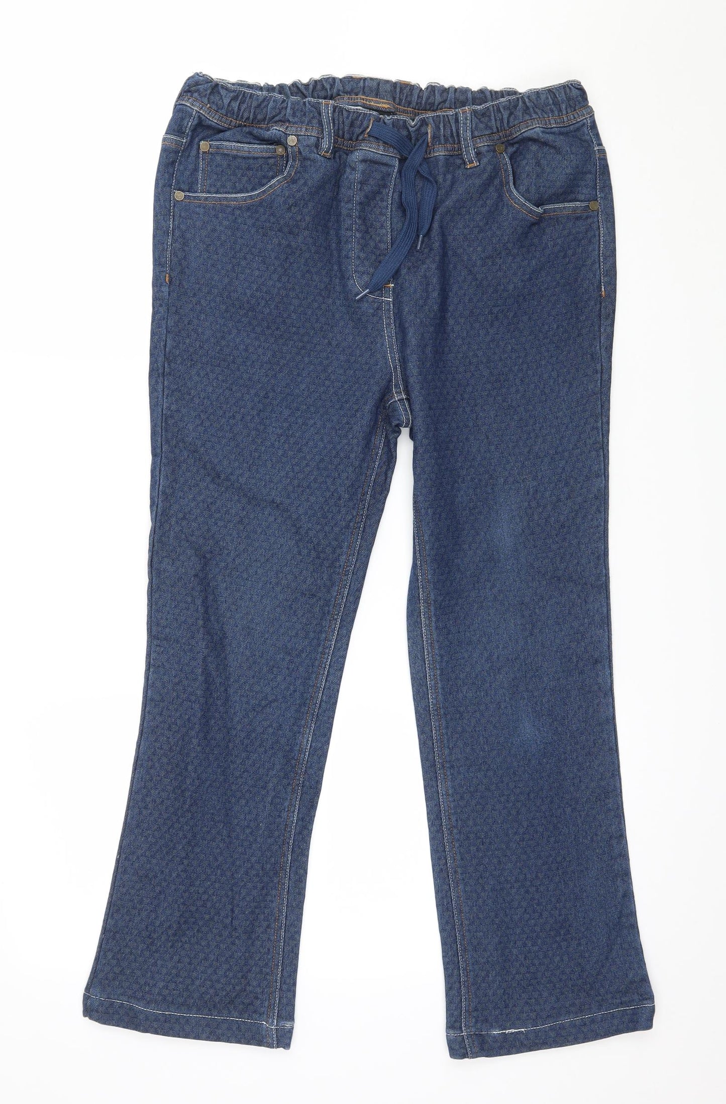 Cotton Traders Womens Blue  Denim Straight Jeans Size 10 L25 in