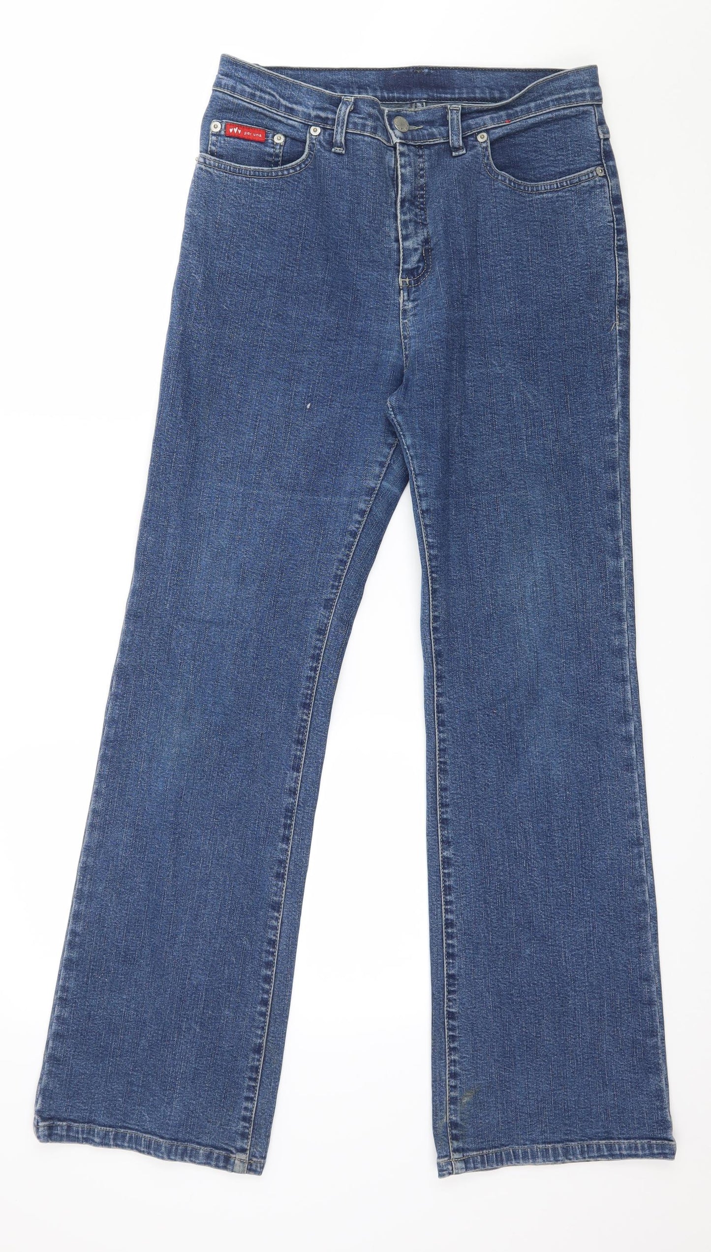 Per Una Womens Blue  Denim Straight Jeans Size 10 L30 in