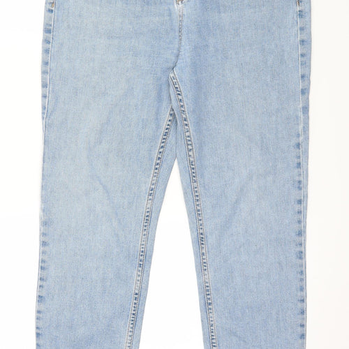 Topshop Womens Blue  Denim Mom Jeans Size 30 in L27 in