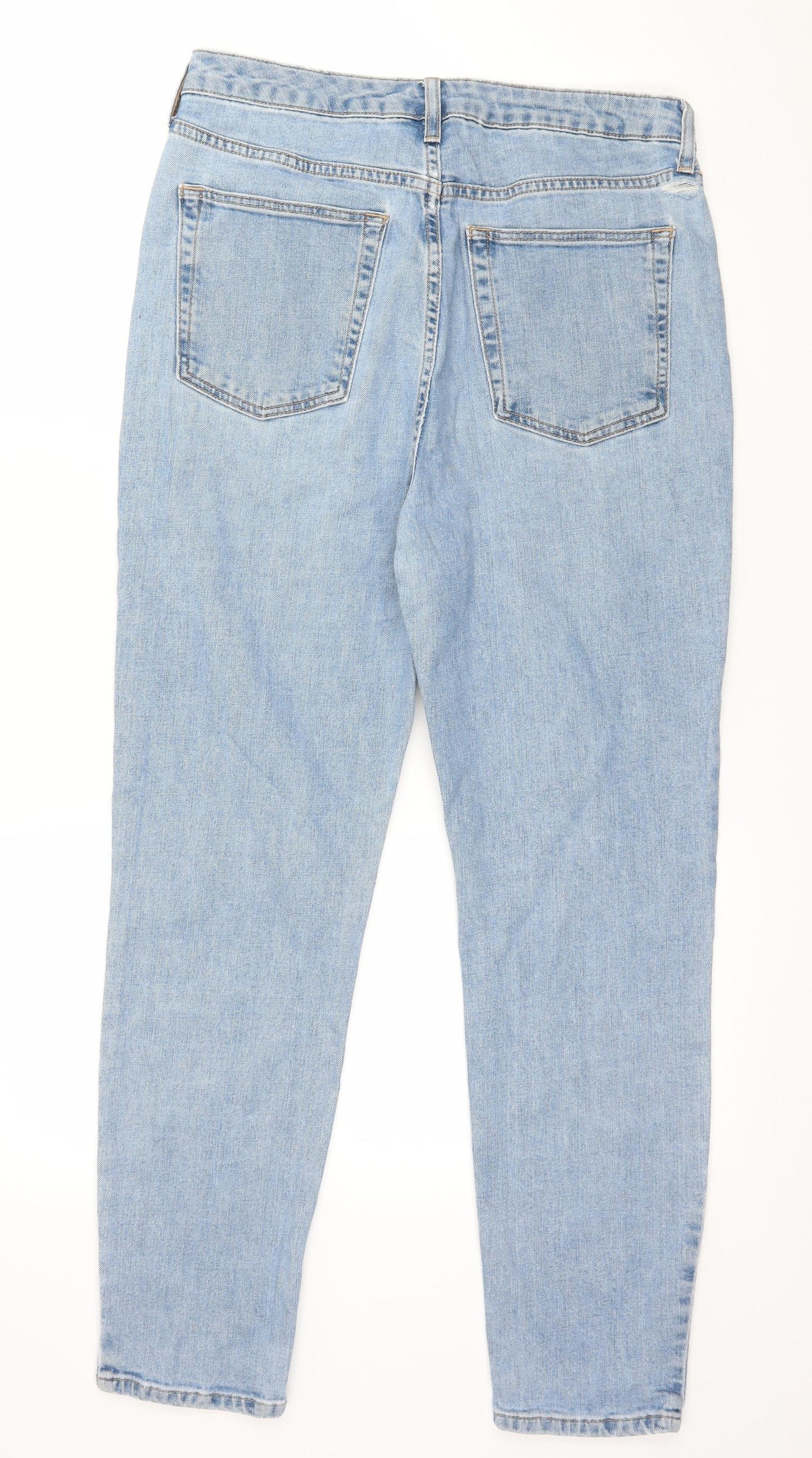 Topshop Womens Blue  Denim Mom Jeans Size 30 in L27 in