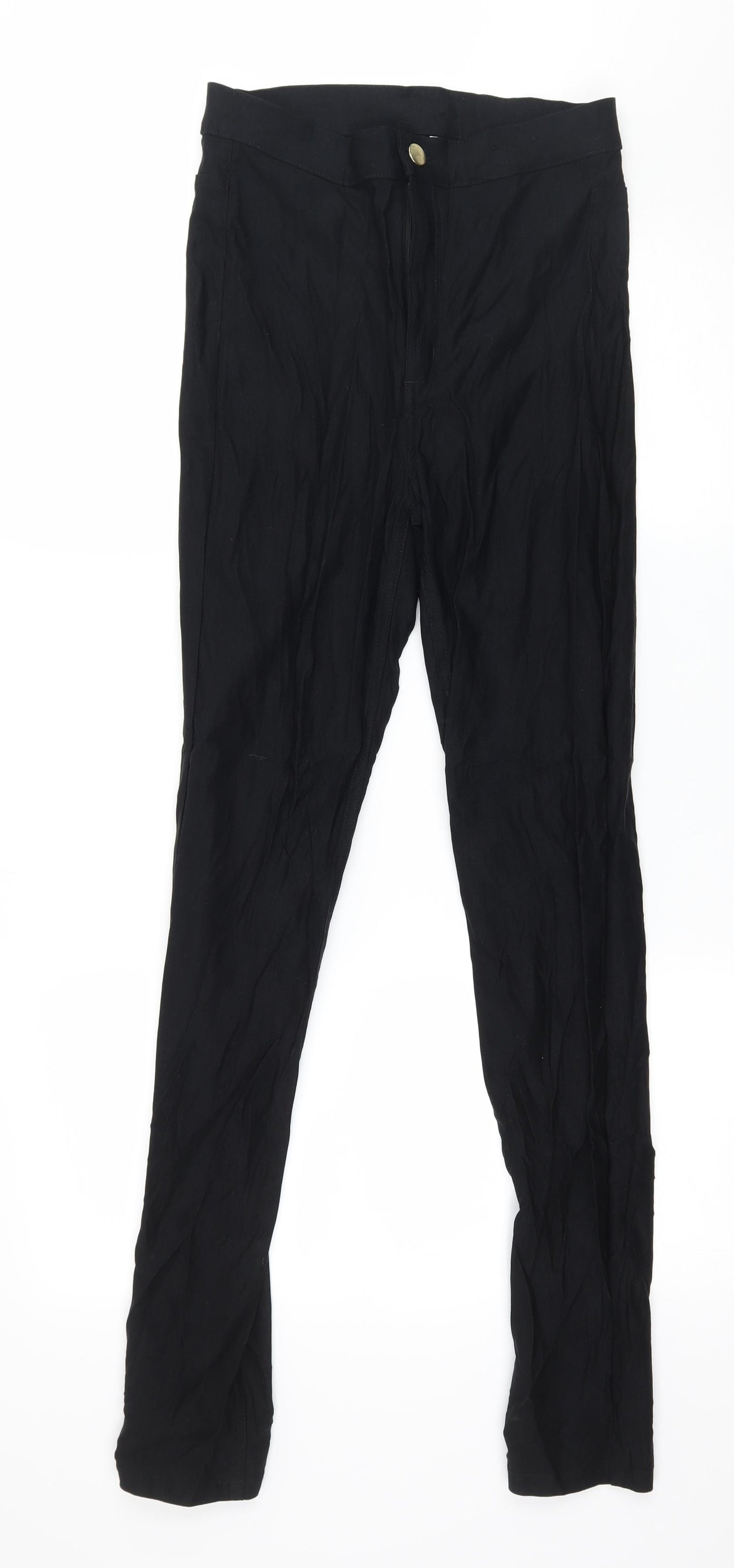 H&M Womens Black   Trousers  Size 12 L30 in