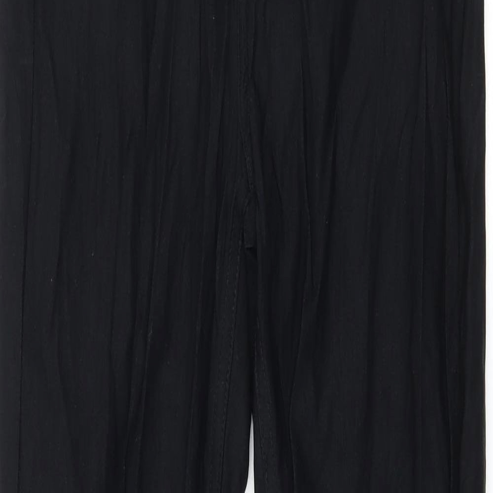 H&M Womens Black   Trousers  Size 12 L30 in
