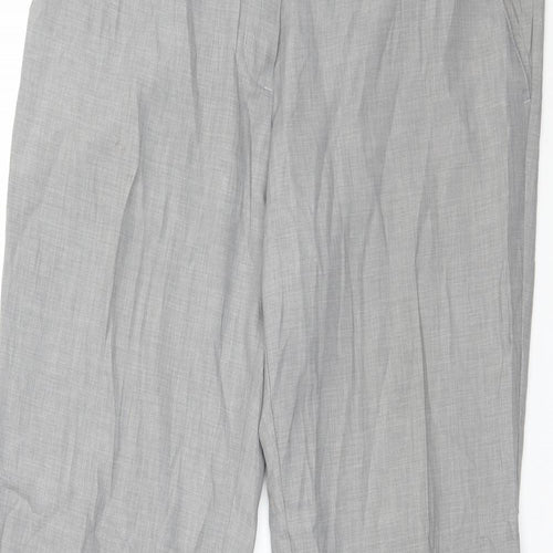 H&M Womens Grey   Trousers  Size 14 L32 in