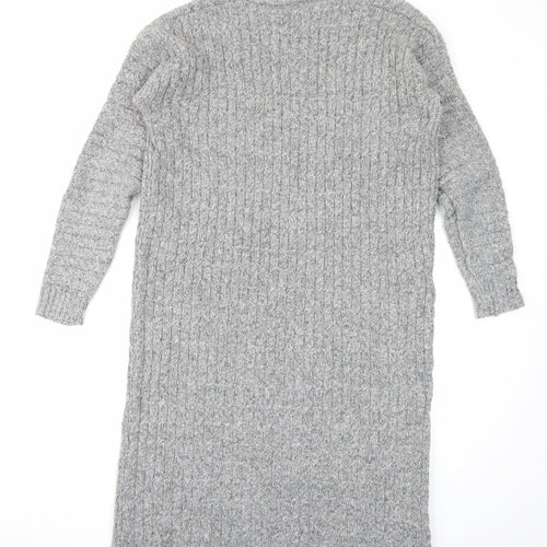 Natura Womens Grey  Knit Cardigan Jumper Size S