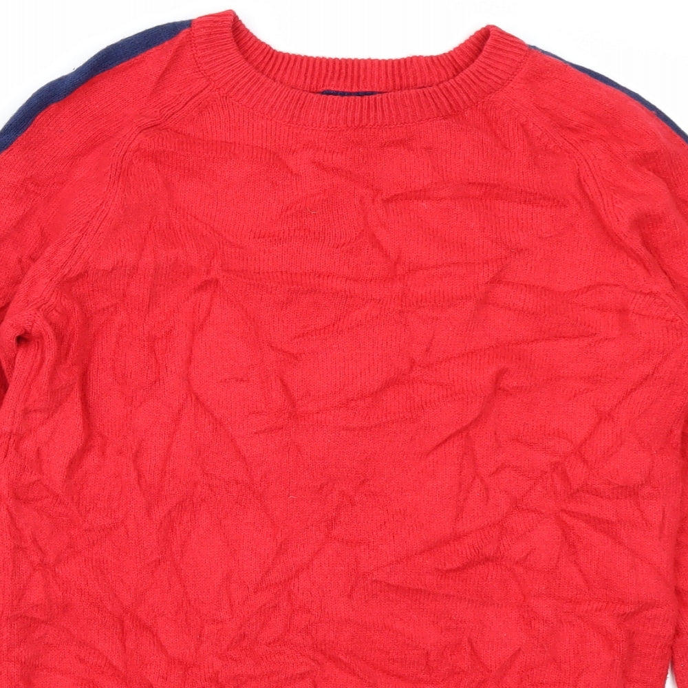 GAP Kids Boys Red  Knit Pullover Jumper Size 13-14 Years