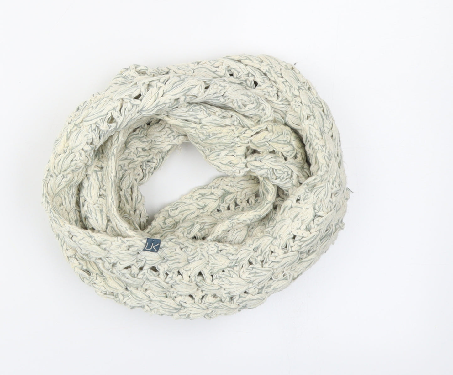 UK Womens Ivory  Knit  Scarf   - Snood