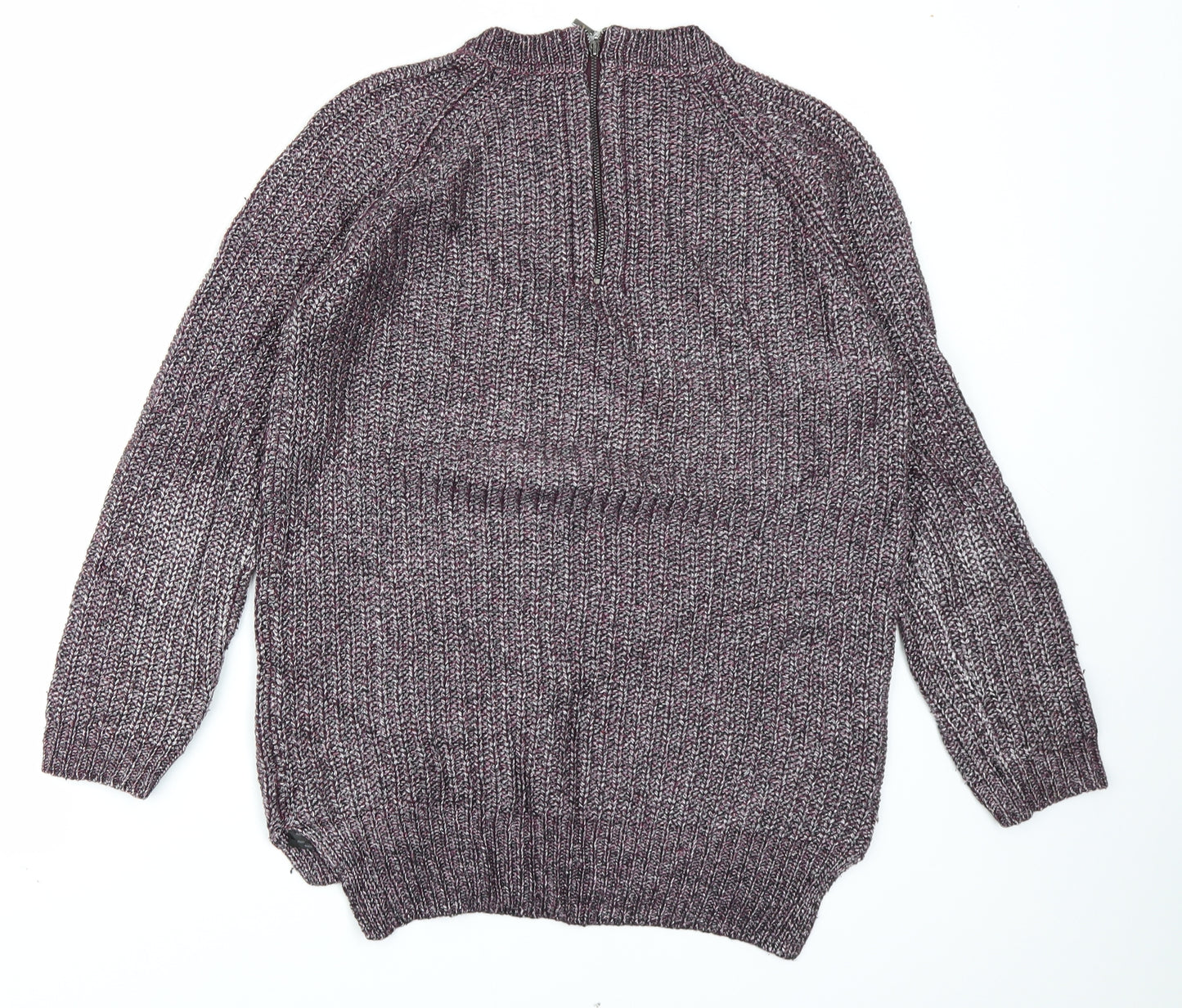 Autograph Womens Purple  Knit Pullover Jumper Size 10