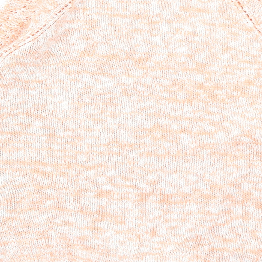George Girls Orange  Knit Pullover Jumper Size 9-10 Years