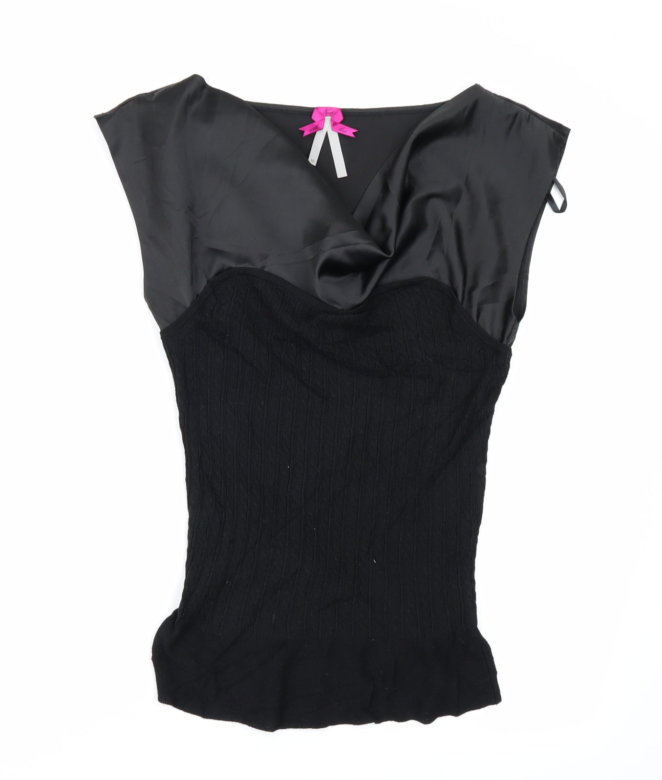NEXT Womens Black   Basic T-Shirt Size 10