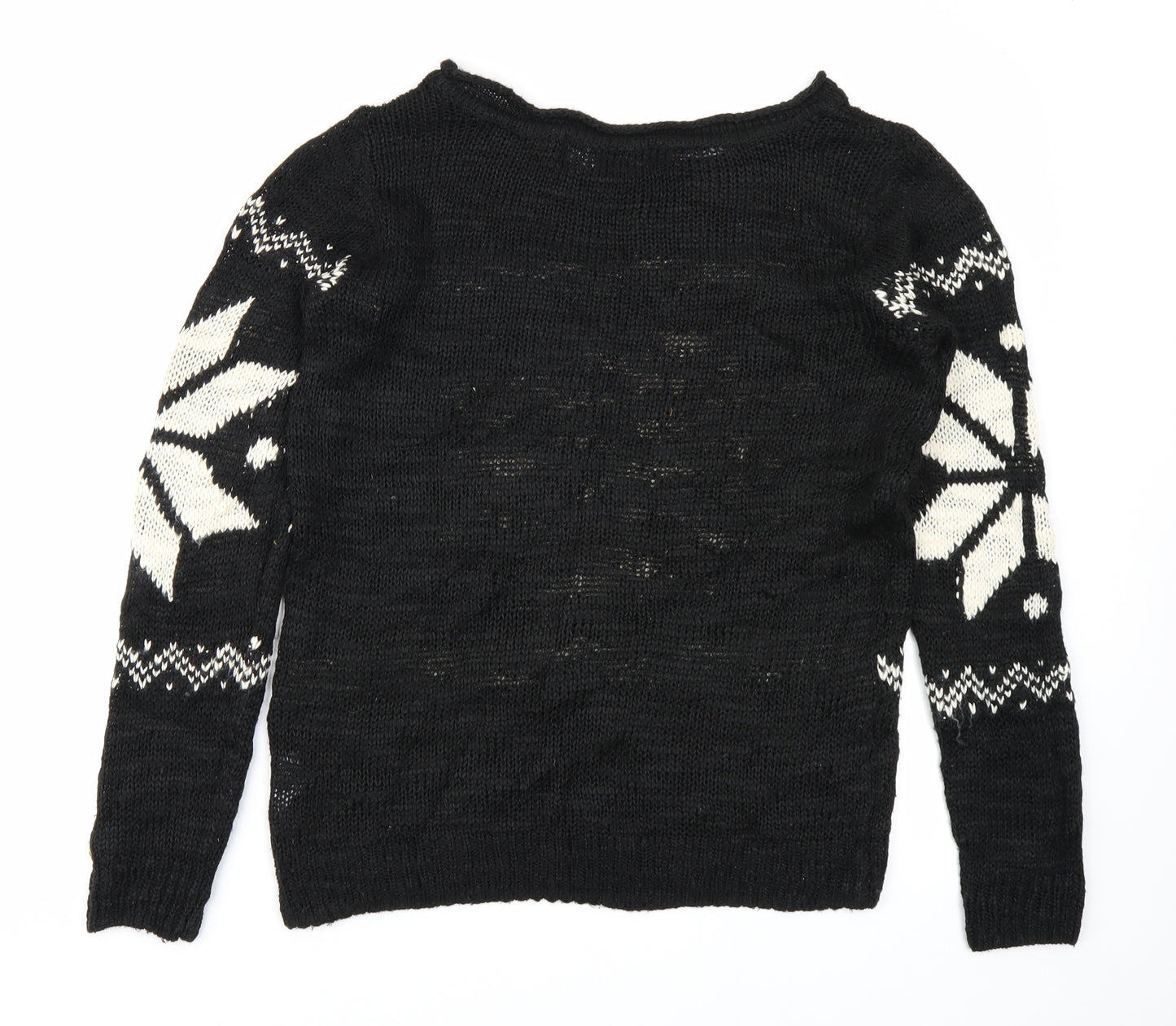 Real Clothing Company Womens Black   Pullover Jumper Size S