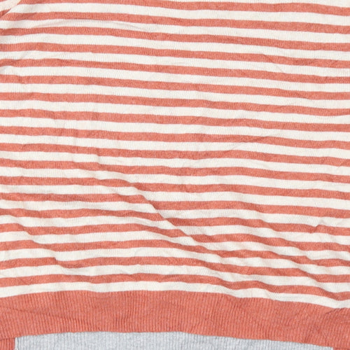 NEXT Womens Brown Striped  Pullover Jumper Size 12