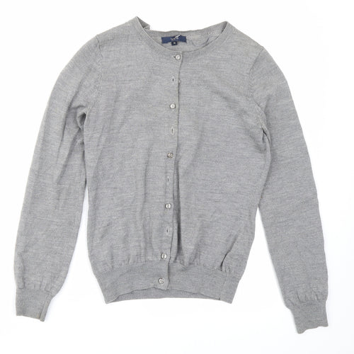 Rope Womens Grey  Knit Cardigan Jumper Size M