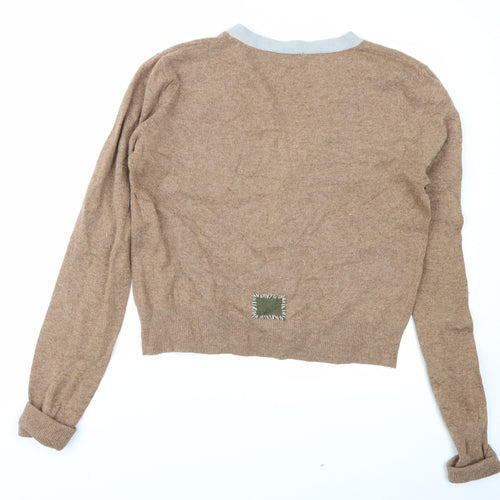 Simply Violet Womens Brown   Cardigan Jumper Size L