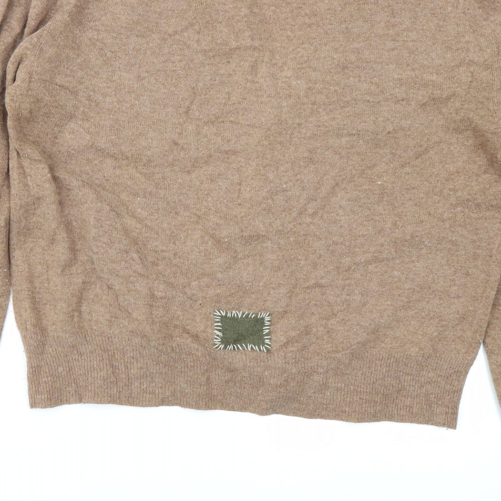 Simply Violet Womens Brown   Cardigan Jumper Size L