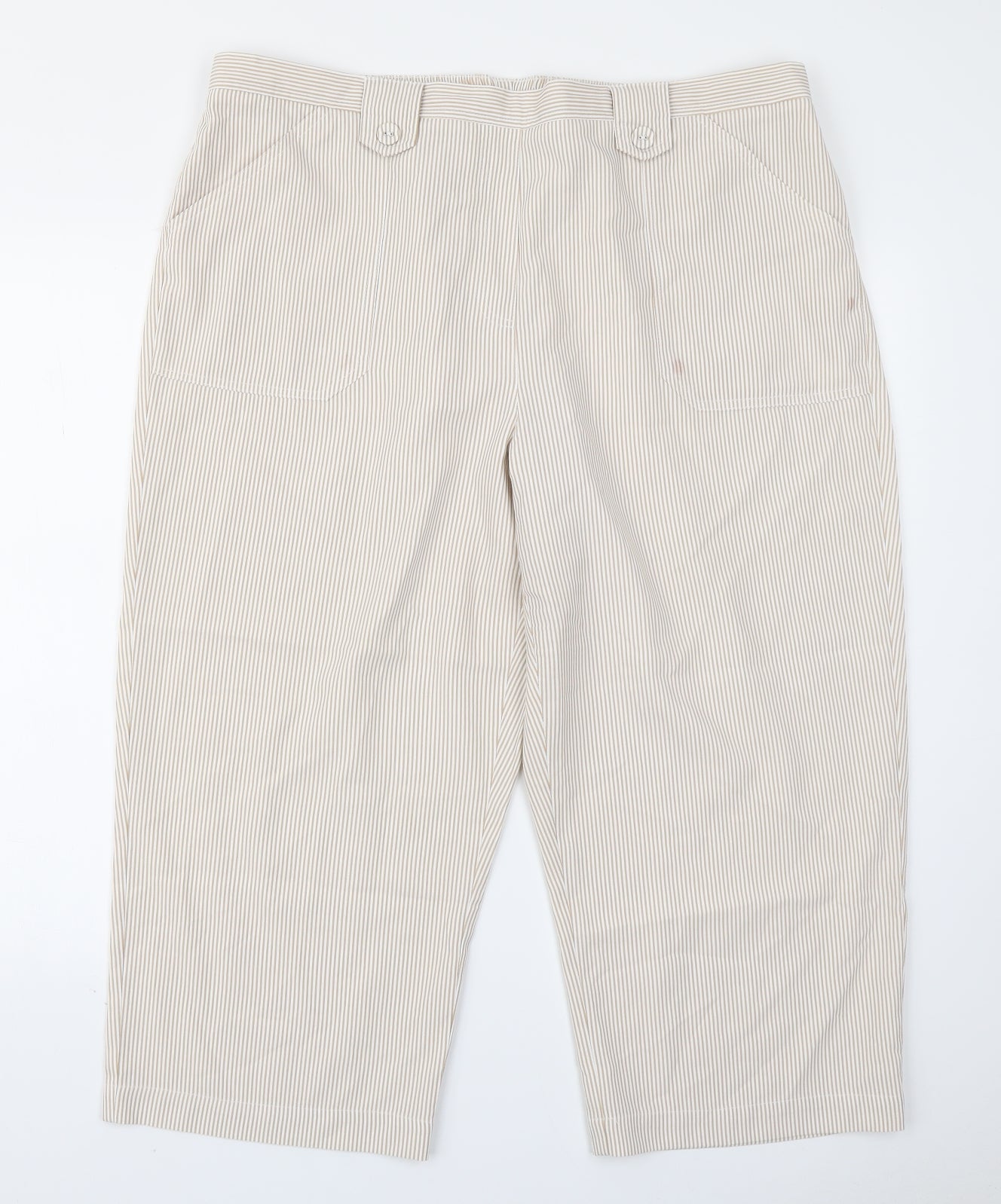 Classic Womens Brown Striped  Trousers  Size 20 L22 in