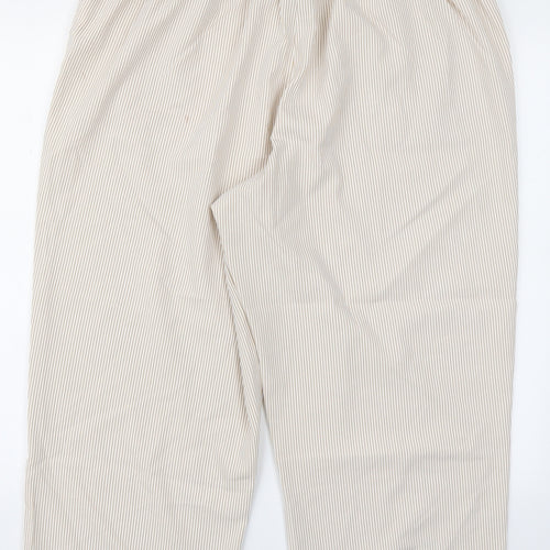 Classic Womens Brown Striped  Trousers  Size 20 L22 in