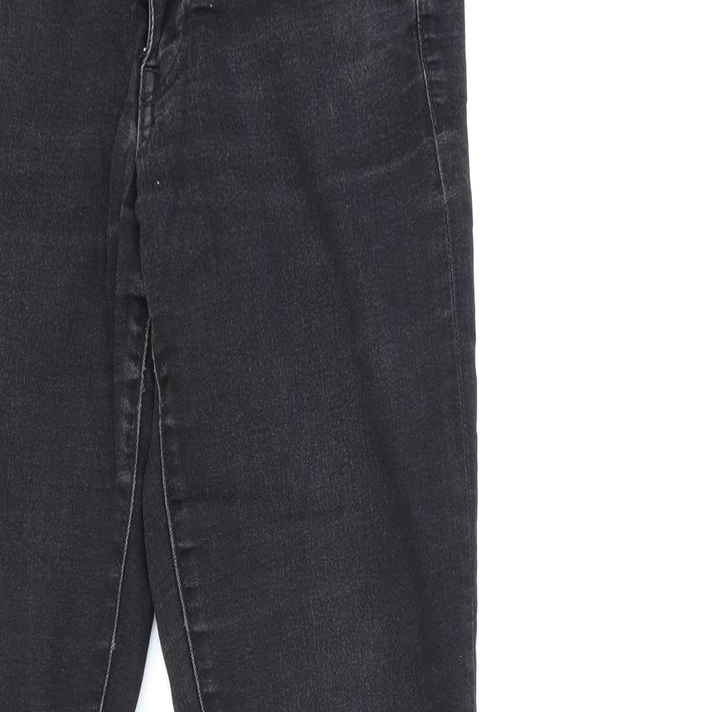 H&M Womens Black  Denim Skinny Jeans Size 28 in L32 in