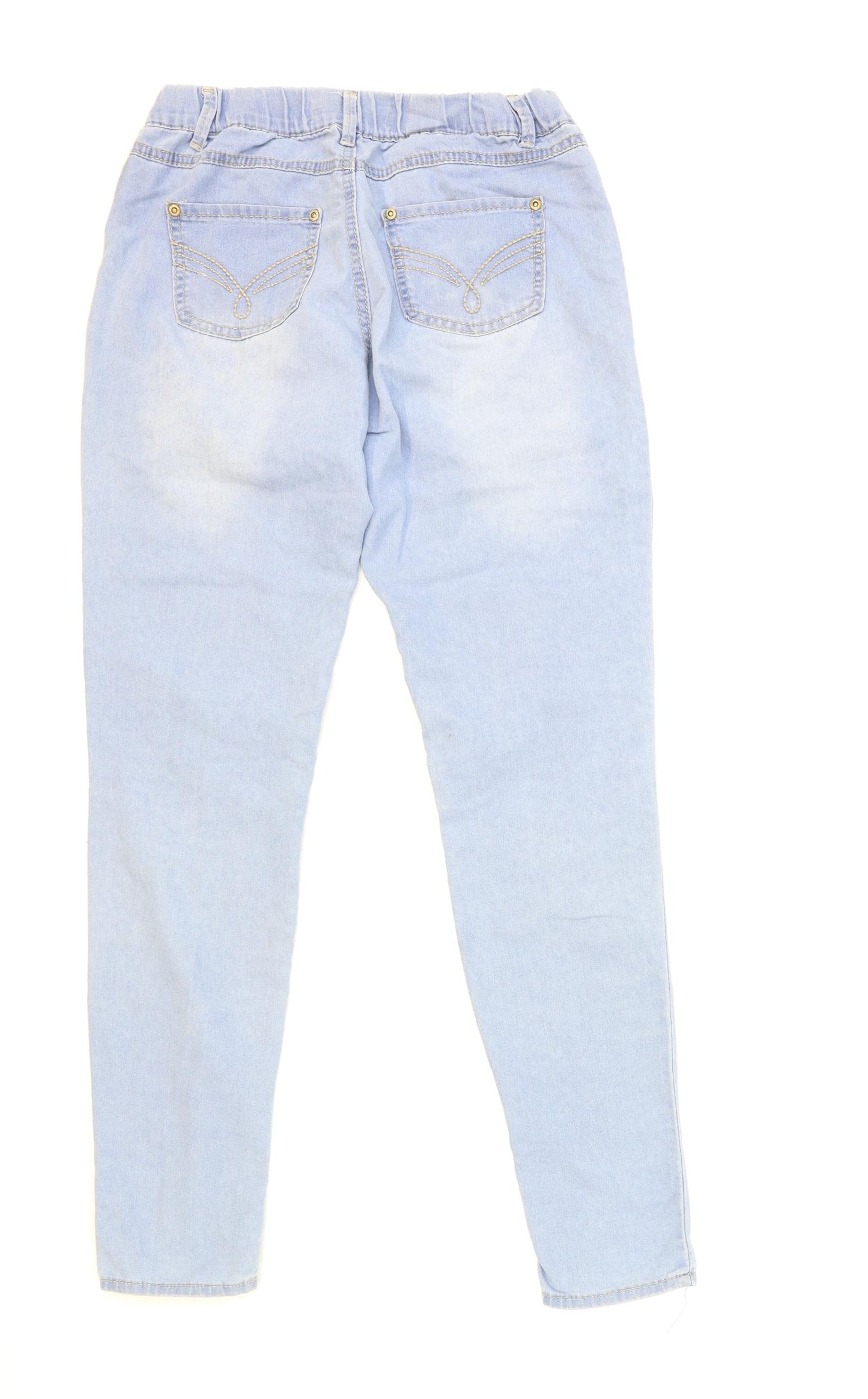 Denim & Co. Womens Blue  Denim Jegging Jeans Size 8 L30 in