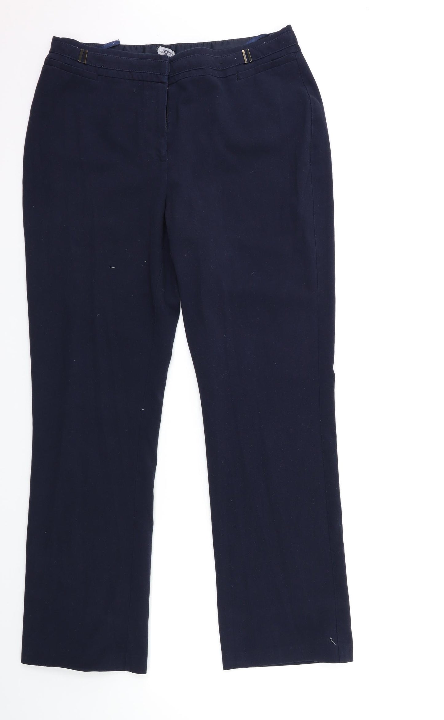 M&Co Womens Blue   Trousers  Size 12 L30 in