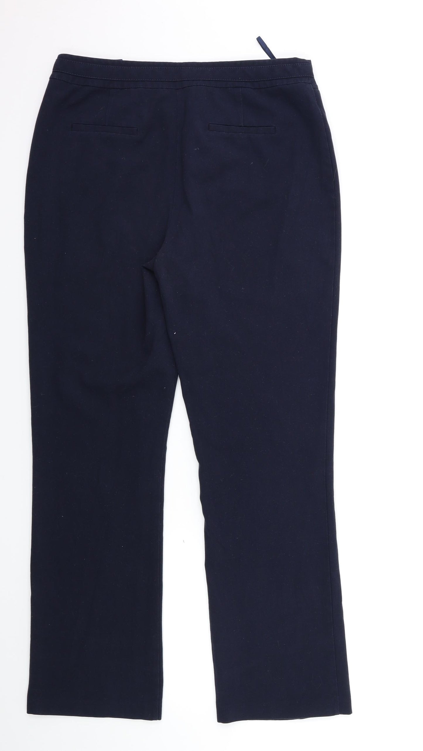 M&Co Womens Blue   Trousers  Size 12 L30 in