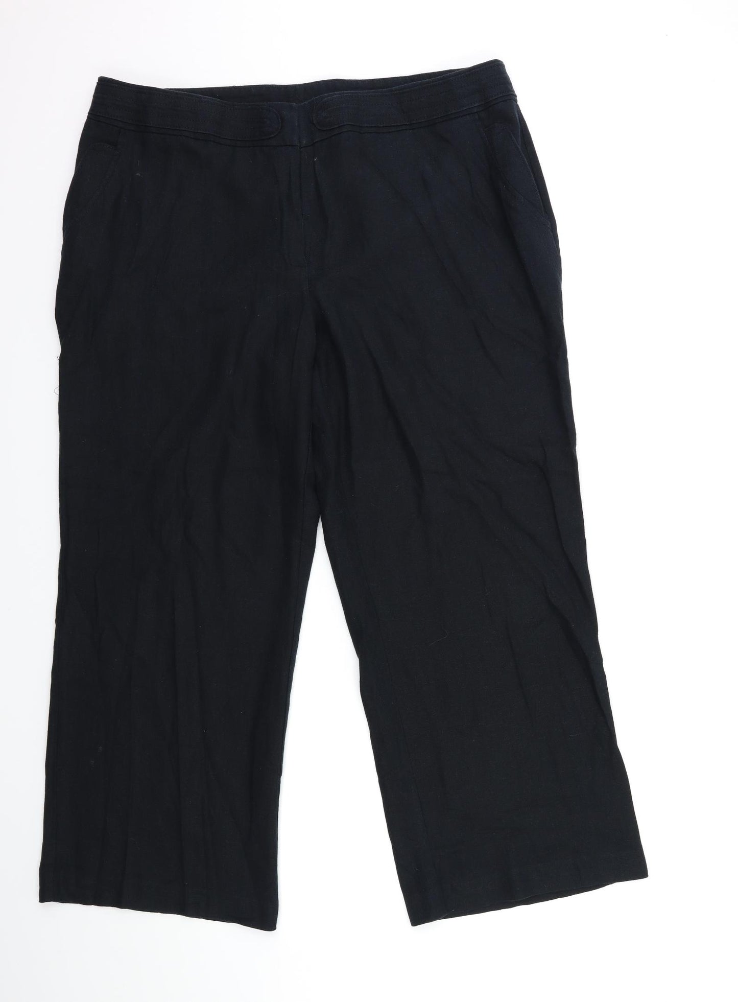 Marks and Spencer Womens Black   Trousers  Size 20 L29 in