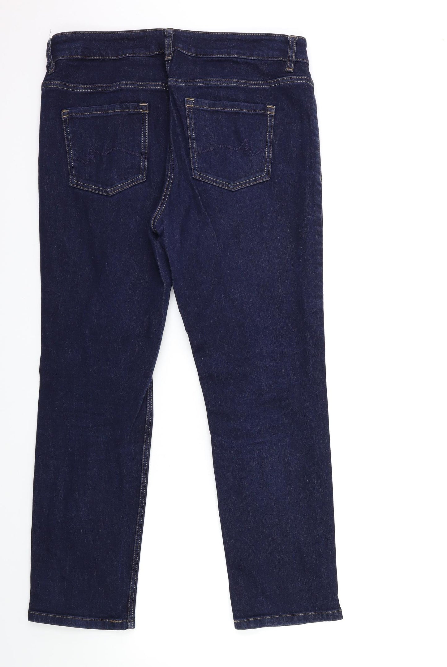 NEXT Womens Blue  Denim Straight Jeans Size 16 L28 in