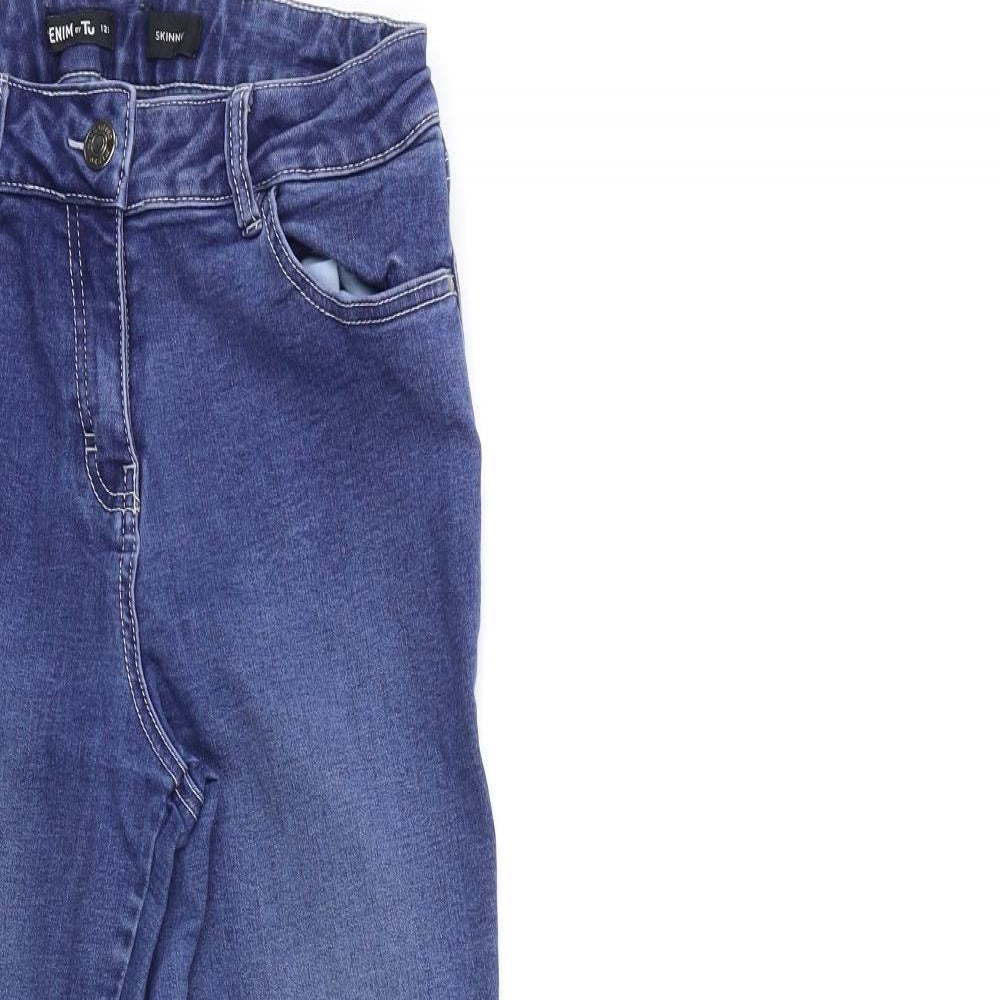 TU Womens Blue  Denim Skinny Jeans Size 12 L26 in