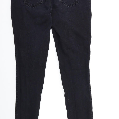 Denim & Co. Womens Black  Denim Jegging Jeans Size 10 L32 in