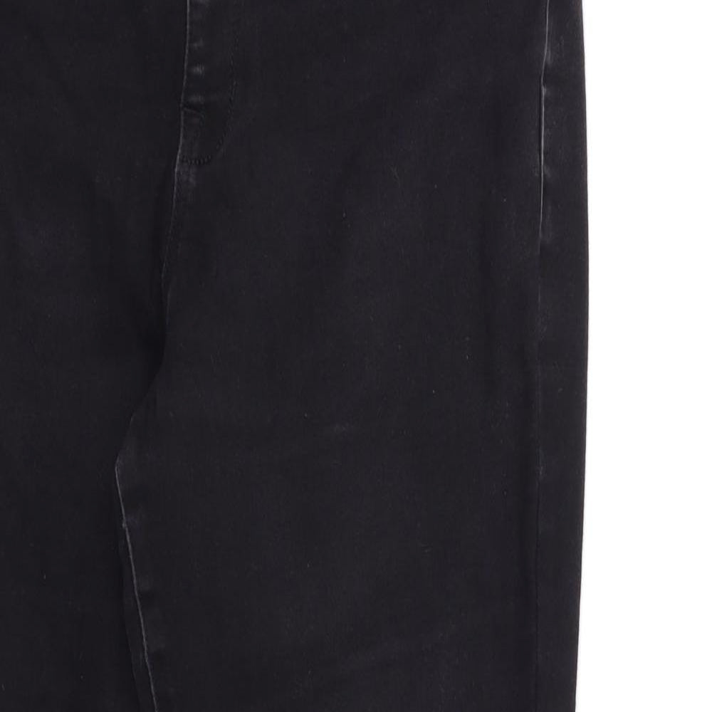 George Womens Black  Denim Jegging Jeans Size 14 L25 in