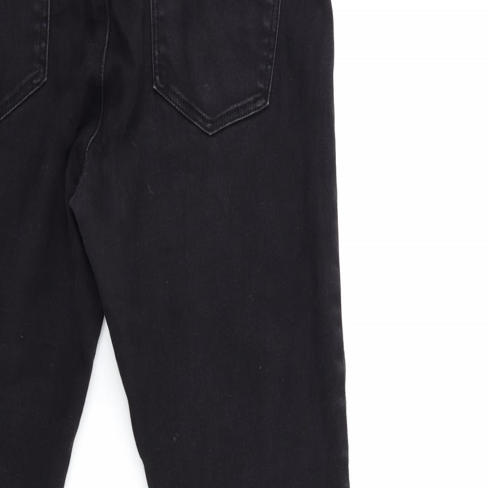 George Womens Black  Denim Jegging Jeans Size 14 L25 in