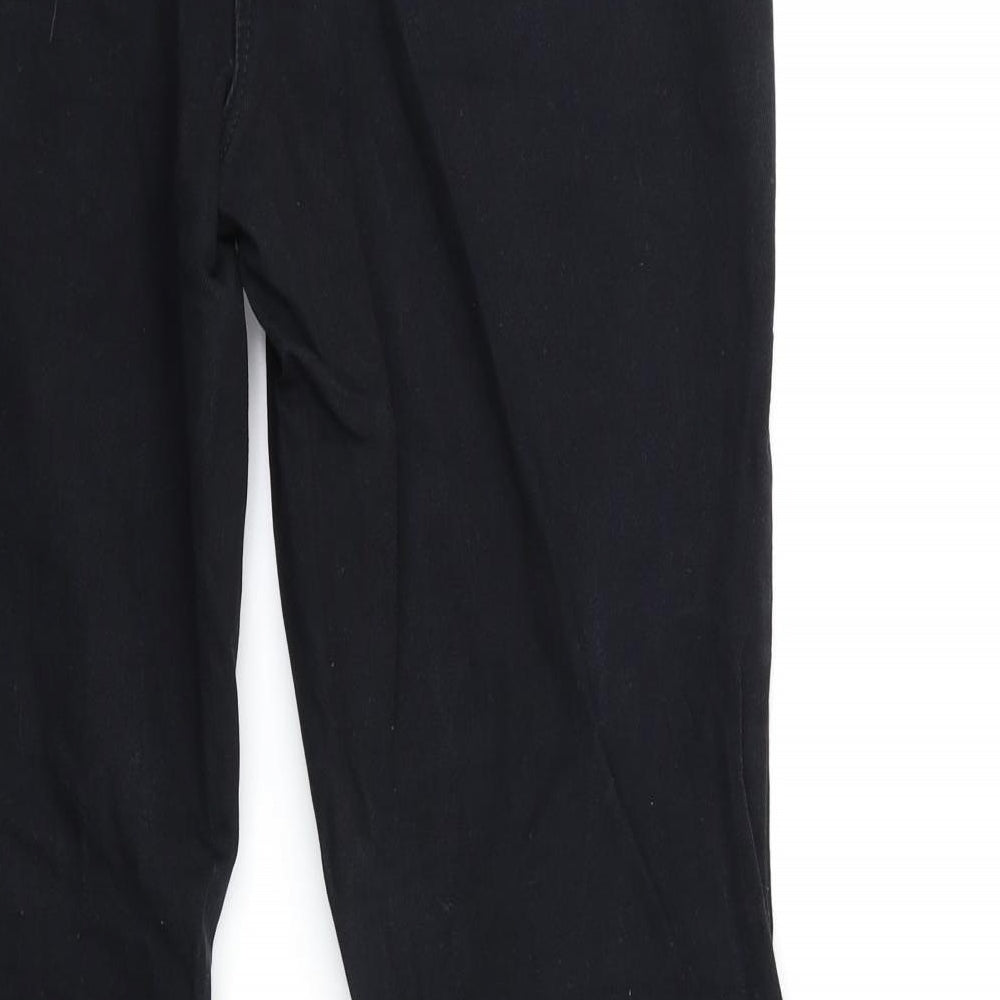 NEXT Womens Black  Denim Flared Jeans Size 12 L31 in