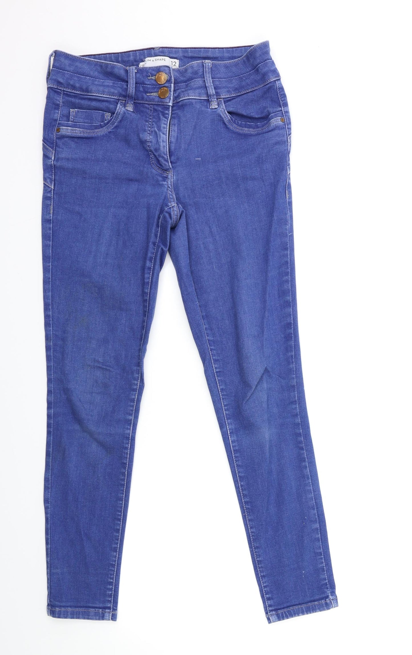NEXT Womens Blue  Denim Skinny Jeans Size 12 L27 in