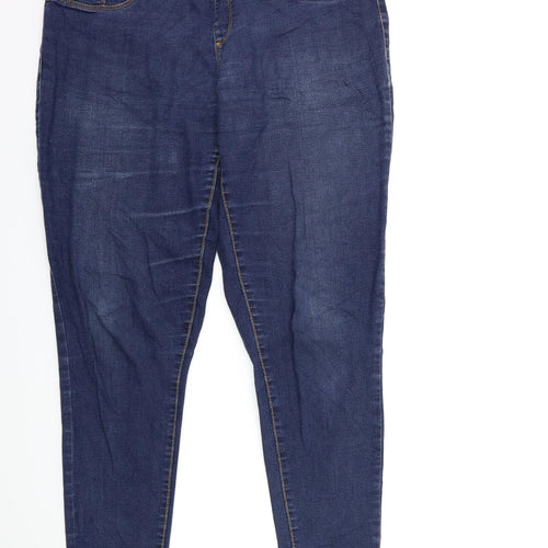 Everyday Essentials Womens Blue  Denim Jegging Jeans Size 12 L30 in