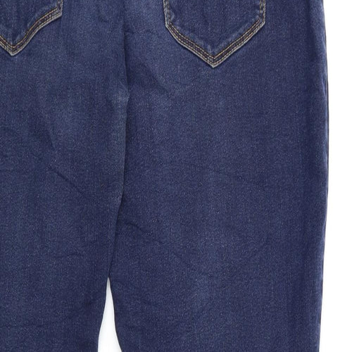 Everyday Essentials Womens Blue  Denim Jegging Jeans Size 12 L30 in